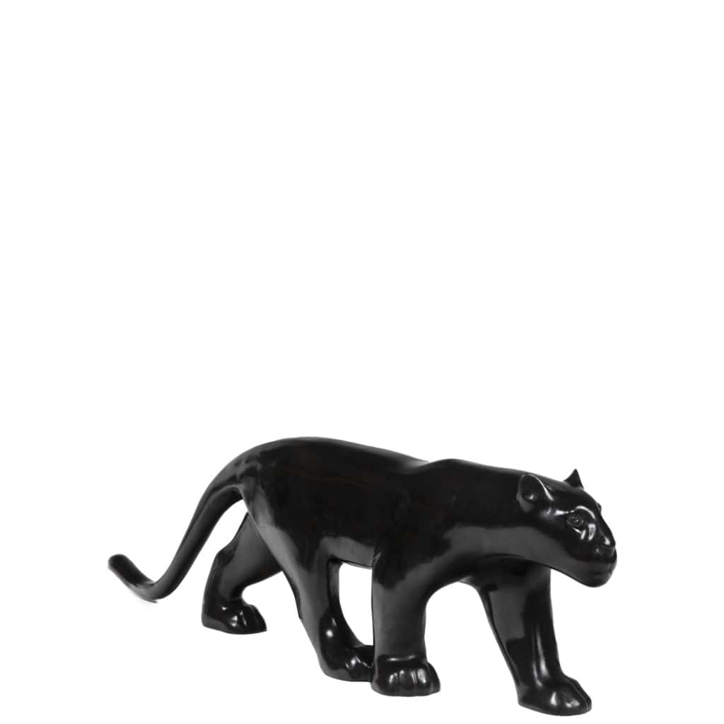 François Pompon. “Large black panther”, bronze, print from 2006. 3