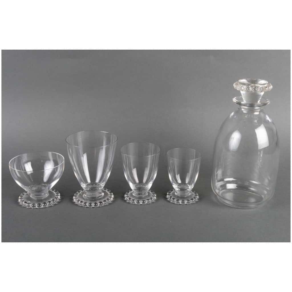 1935 René Lalique – Andlau White Glass Ball Glass Service – 34 Pieces 3
