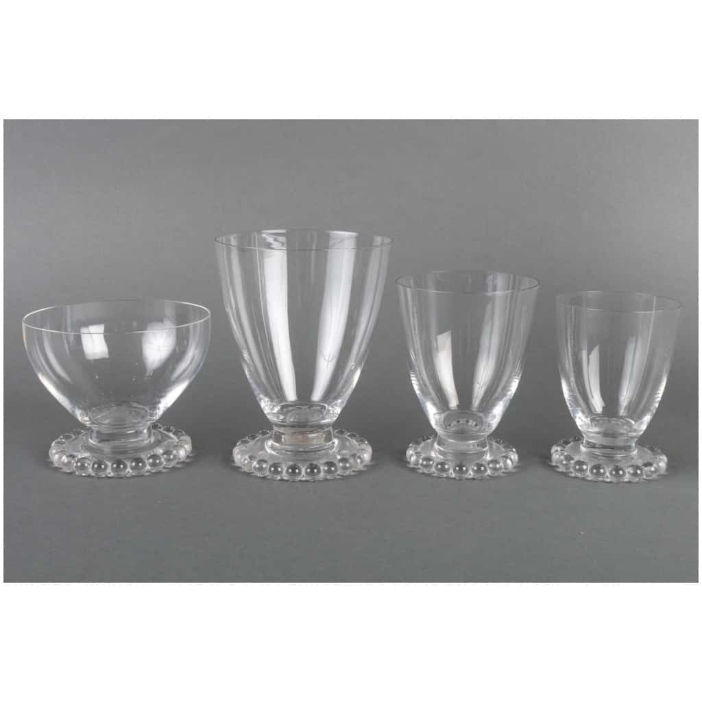1935 René Lalique – Andlau White Glass Ball Glass Service – 34 Pieces 5