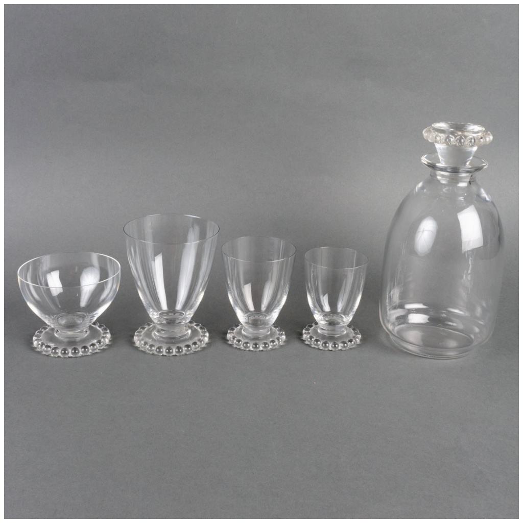 1935 René Lalique – Andlau White Glass Ball Glass Service – 34 Pieces 6