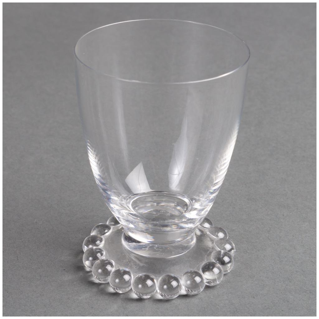 1935 René Lalique – Andlau White Glass Ball Glass Service – 34 Pieces 10