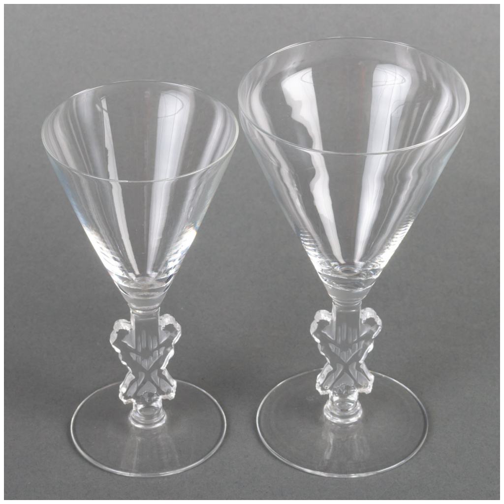 1926 René Lalique – Strasbourg Glass Service White Glass – 12 Pieces 4