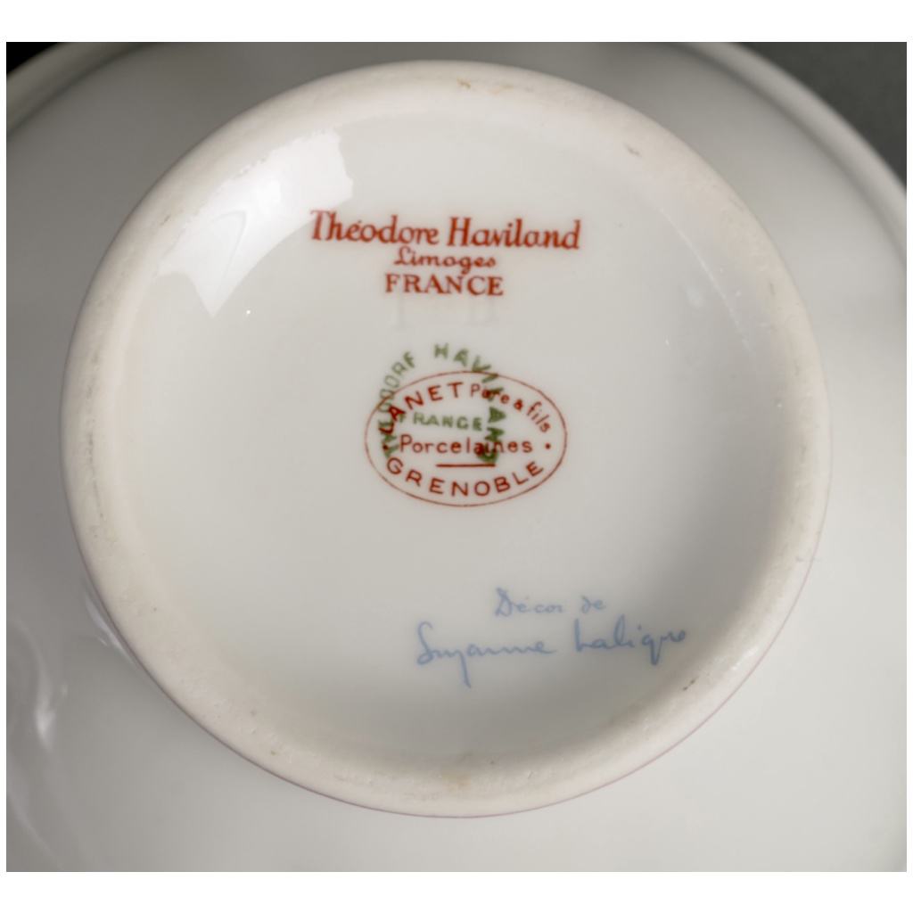 1930 Haviland & Suzanne Lalique – Porcelain Coffee Tea Service 14