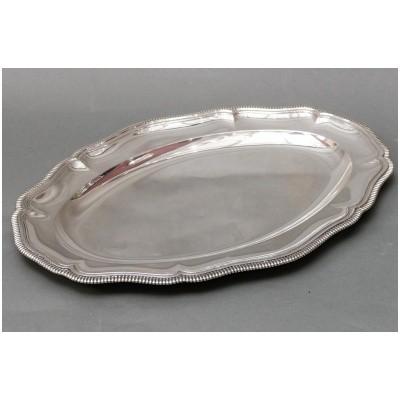 BOIN TABURET – LARGE STERLING SILVER DISH – EARLY 3th CENTURY PERIOD XNUMX