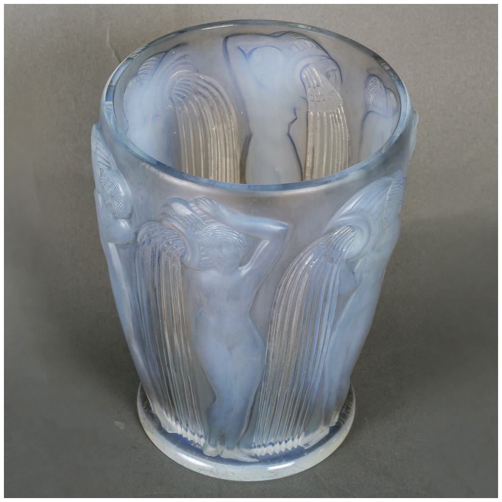 1926 René Lalique – Vase Danaïdes Verre Opalescent Patiné Gris 5