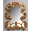Miroir rocaille en bois doré 19è 21