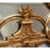 Miroir rocaille en bois doré 19è 36