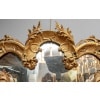 Miroir rocaille en bois doré 19è 34