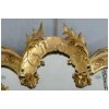 Miroir rocaille en bois doré 19è 24