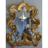 Miroir rocaille en bois doré 19è 33