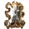 Miroir rocaille en bois doré 19è 23