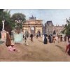 STEIN Georges Paris animation à l’Arc de Triomphe du Carrousel du Louvre Huile sur toile signée Certificat d’authenticité 16