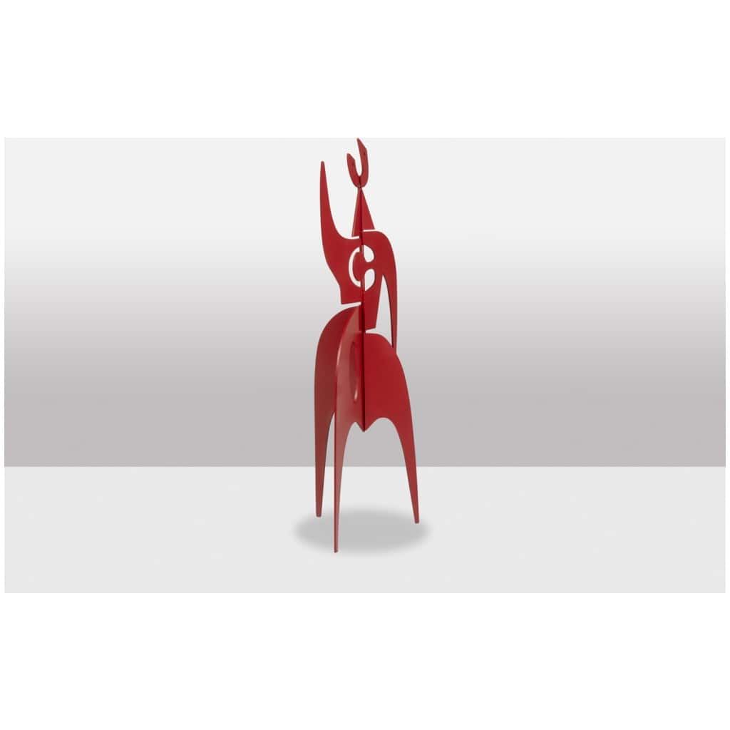 Antonine de Saint Pierre. Sculpture « Jouve » en rouge. Année 2024. 8