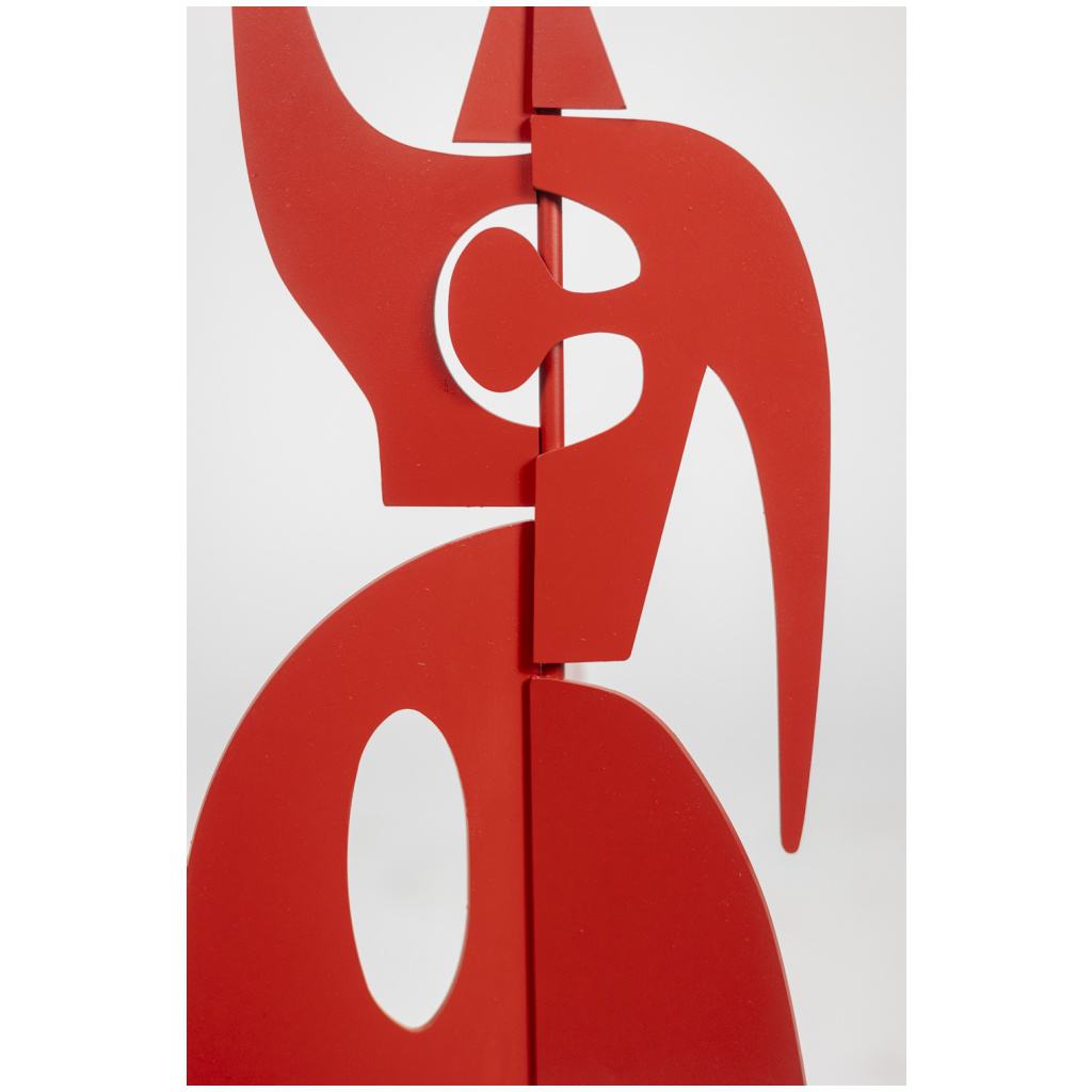 Standing sculpture entitled “Jouve”. Contemporary work. 7