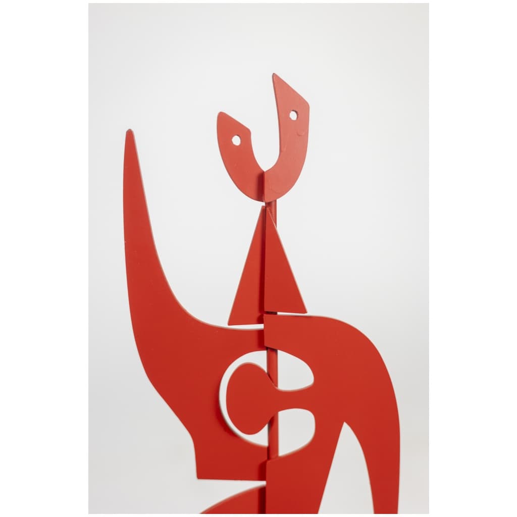 Antonine de Saint Pierre. Sculpture « Jouve » en rouge. Année 2024. 5