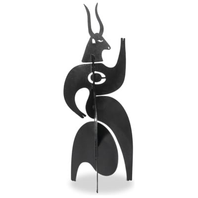 Sculpture to pose, “Taurus” model. Contemporary work.