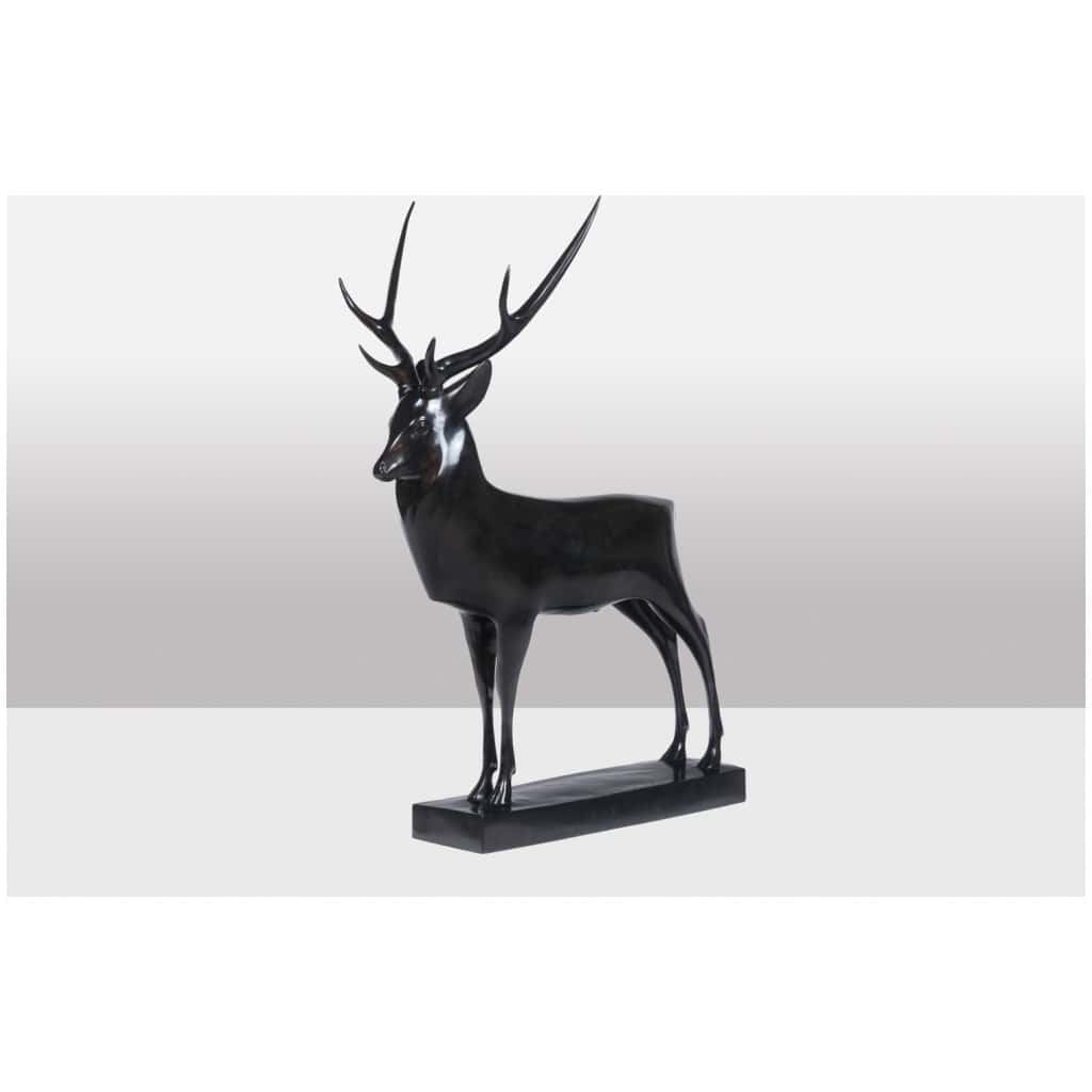 François Pompon. « Grand Cerf », bronze, tirage de 2006. 8