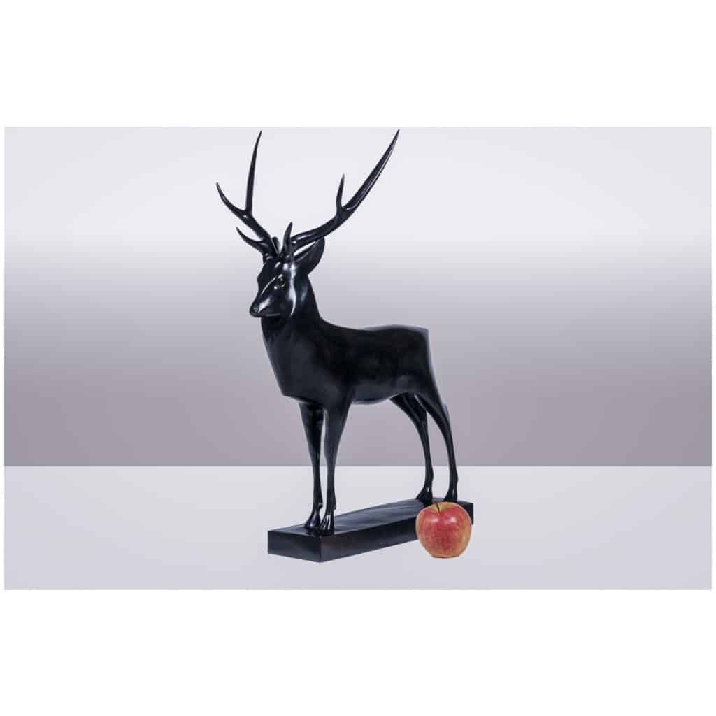 François Pompon. « Grand Cerf », bronze, tirage de 2006. 6