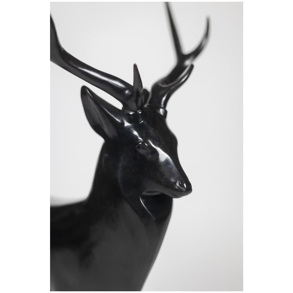 François Pompon. « Grand Cerf », bronze, tirage de 2006. 13