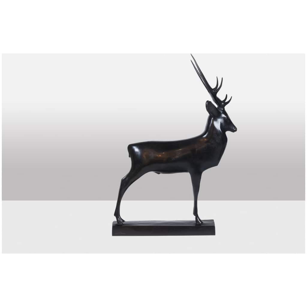 François Pompon. « Grand Cerf », bronze, tirage de 2006. 11