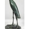 François Pompon. « Grue Couronnée en marche », bronze, tirage de 2006. 17
