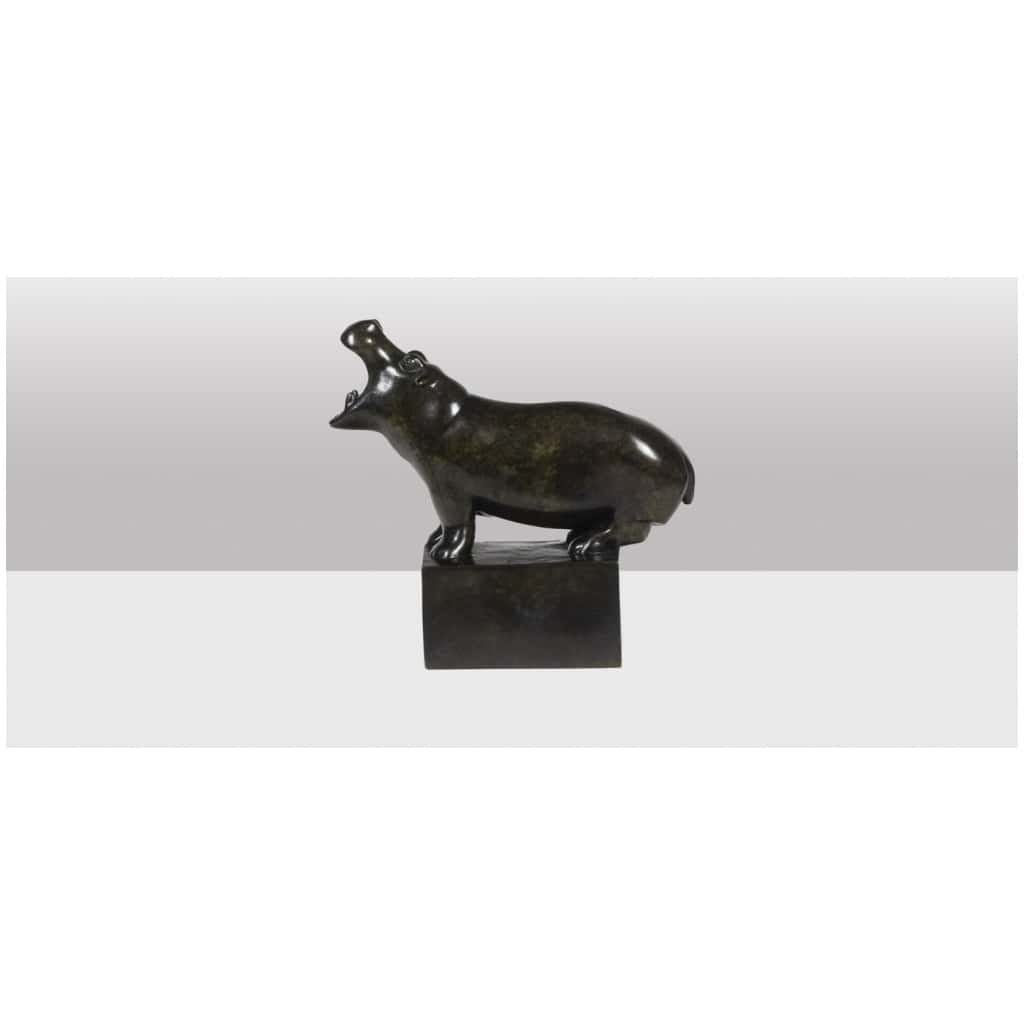 François Pompon. « Hippopotame », bronze, tirage de 2006. 6