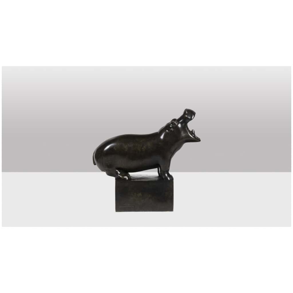 François Pompon. « Hippopotame », bronze, tirage de 2006. 7