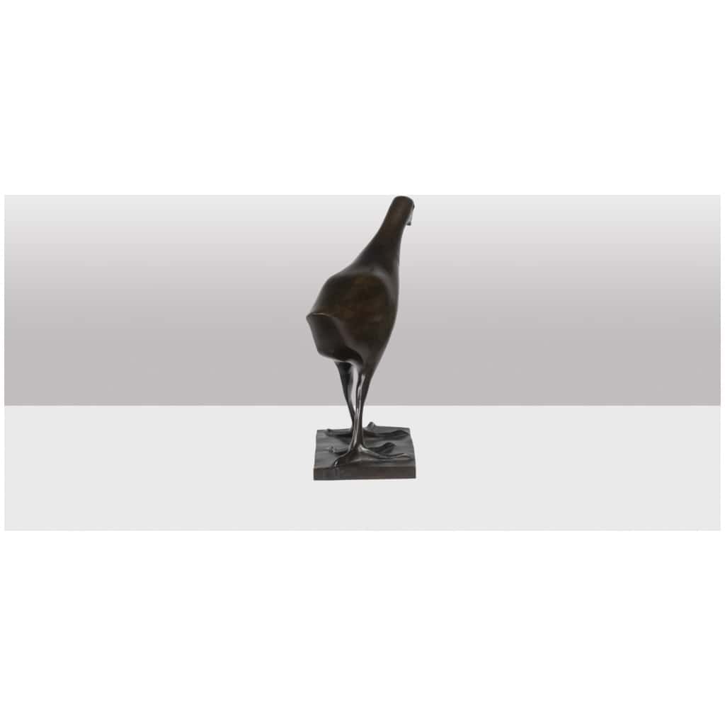 François Pompon. « Poule d’eau », bronze, tirage de 2006. 6