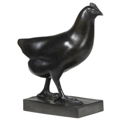 François Pompon. “Hen”, bronze, 2006 print.