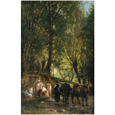 Léon LEGAT (1829-1892). The Undergrowth.