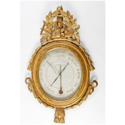 Louis period barometer - thermometer XVI (1774 – 1793). 3