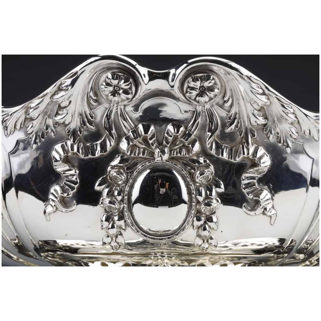 STERLING SILVER CENTERPIECE ON ITS FRAME GERMANY END OF THE XIXÈ 11