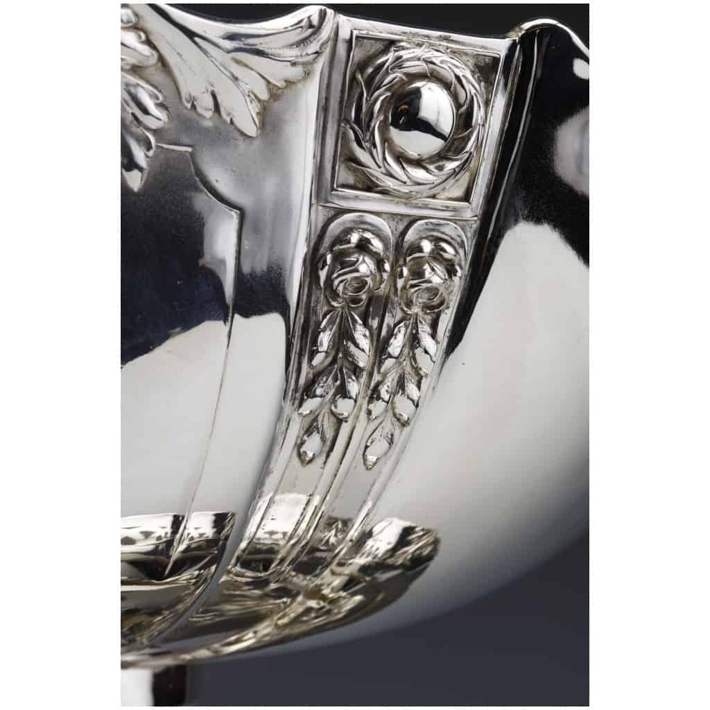 STERLING SILVER CENTERPIECE ON ITS FRAME GERMANY END OF THE XIXÈ 17