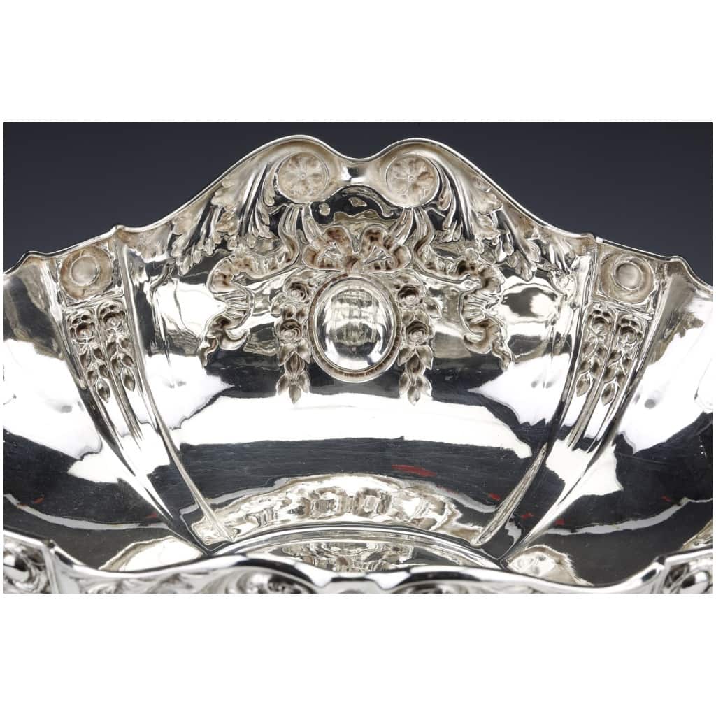 STERLING SILVER CENTERPIECE ON ITS FRAME GERMANY END OF THE XIXÈ 19