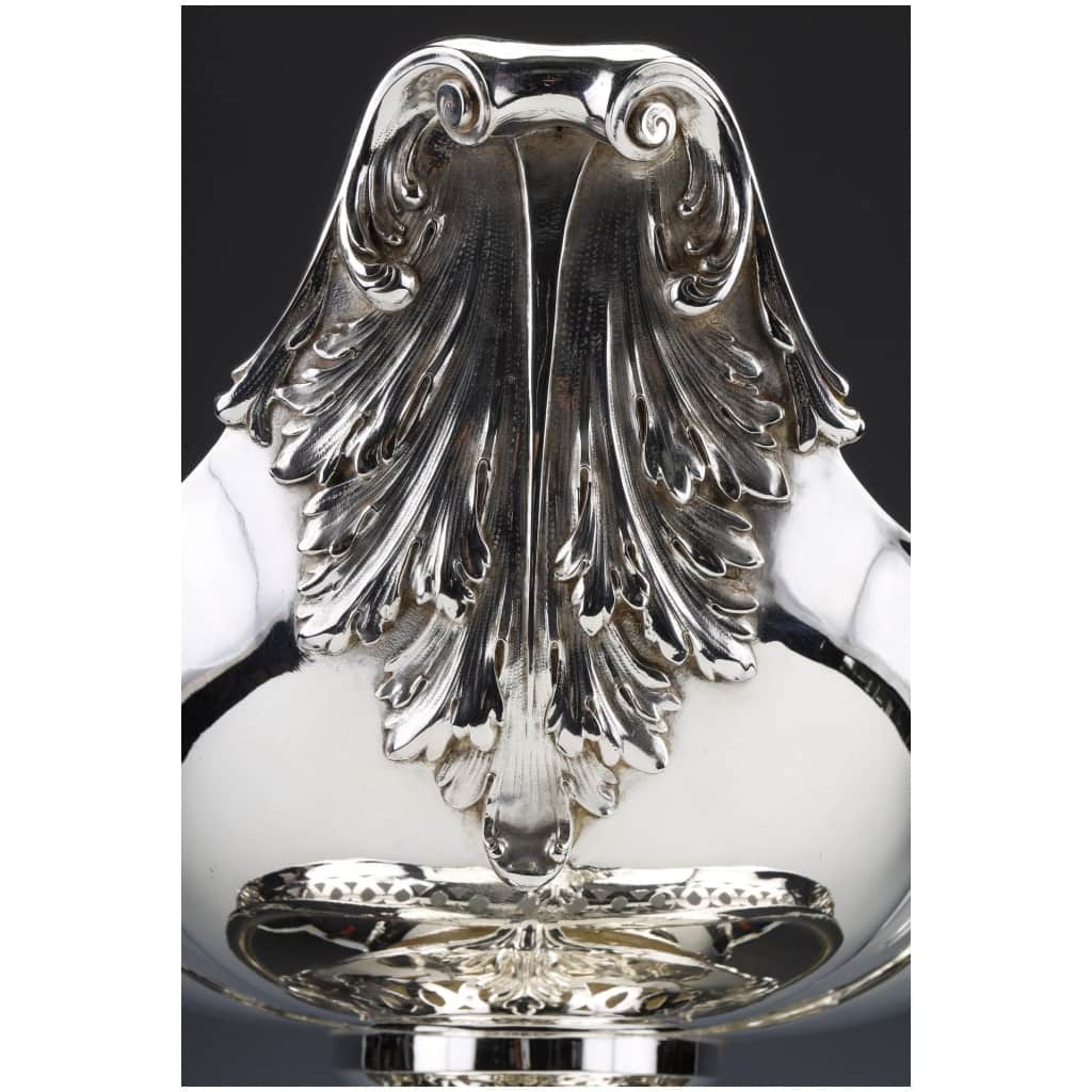 STERLING SILVER CENTERPIECE ON ITS FRAME GERMANY END OF THE XIXÈ 21