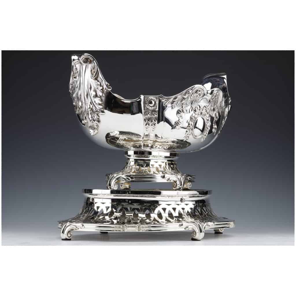 STERLING SILVER CENTERPIECE ON ITS FRAME GERMANY END OF THE XIXÈ 23