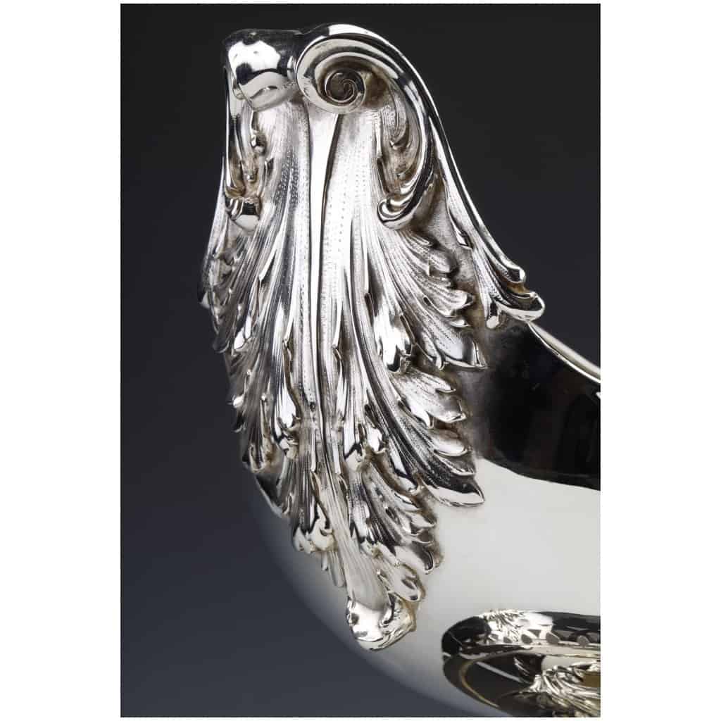 STERLING SILVER CENTERPIECE ON ITS FRAME GERMANY END OF THE XIXÈ 26