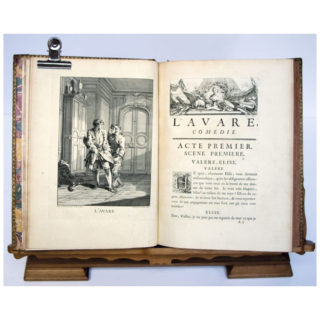 Molière illustrated by Boucher, first print. 6