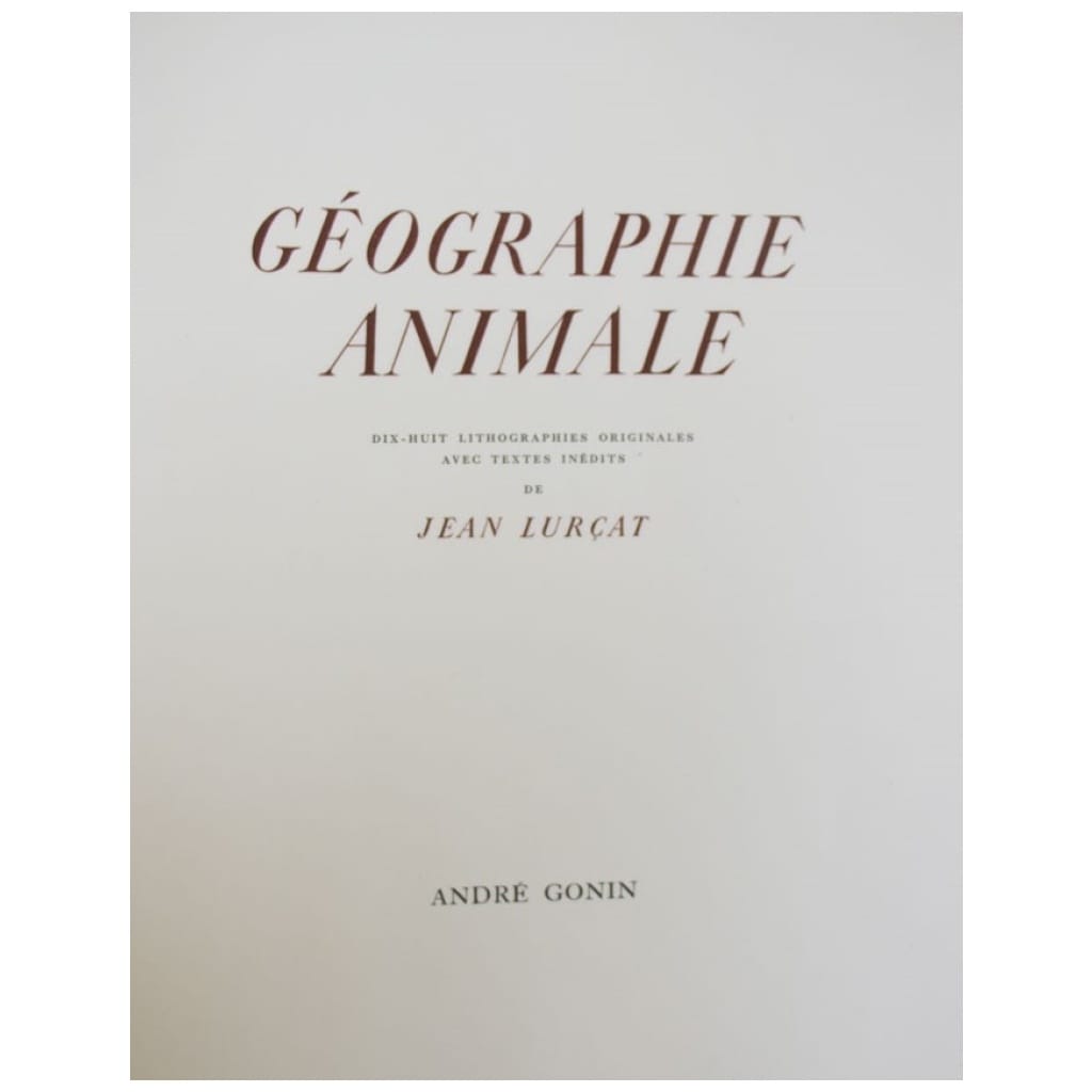 La Géographie animale de Lurçat, avec une gouache originale 4