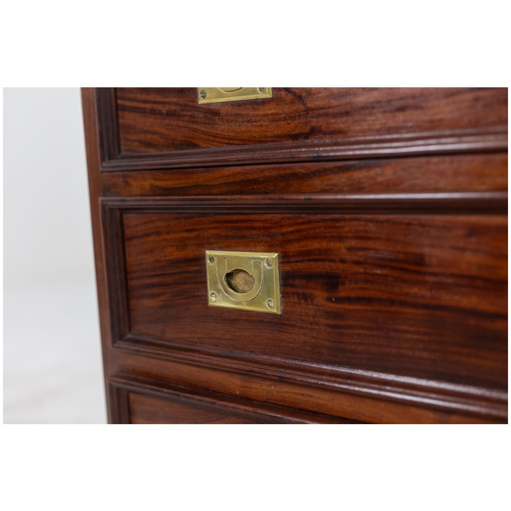 Pair of mahogany marine chests of drawers. 1950s. 11