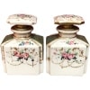 Boite à thé 19è siècle époque Louis Philippe palissandre citronnier deux flacons porcelaine 13