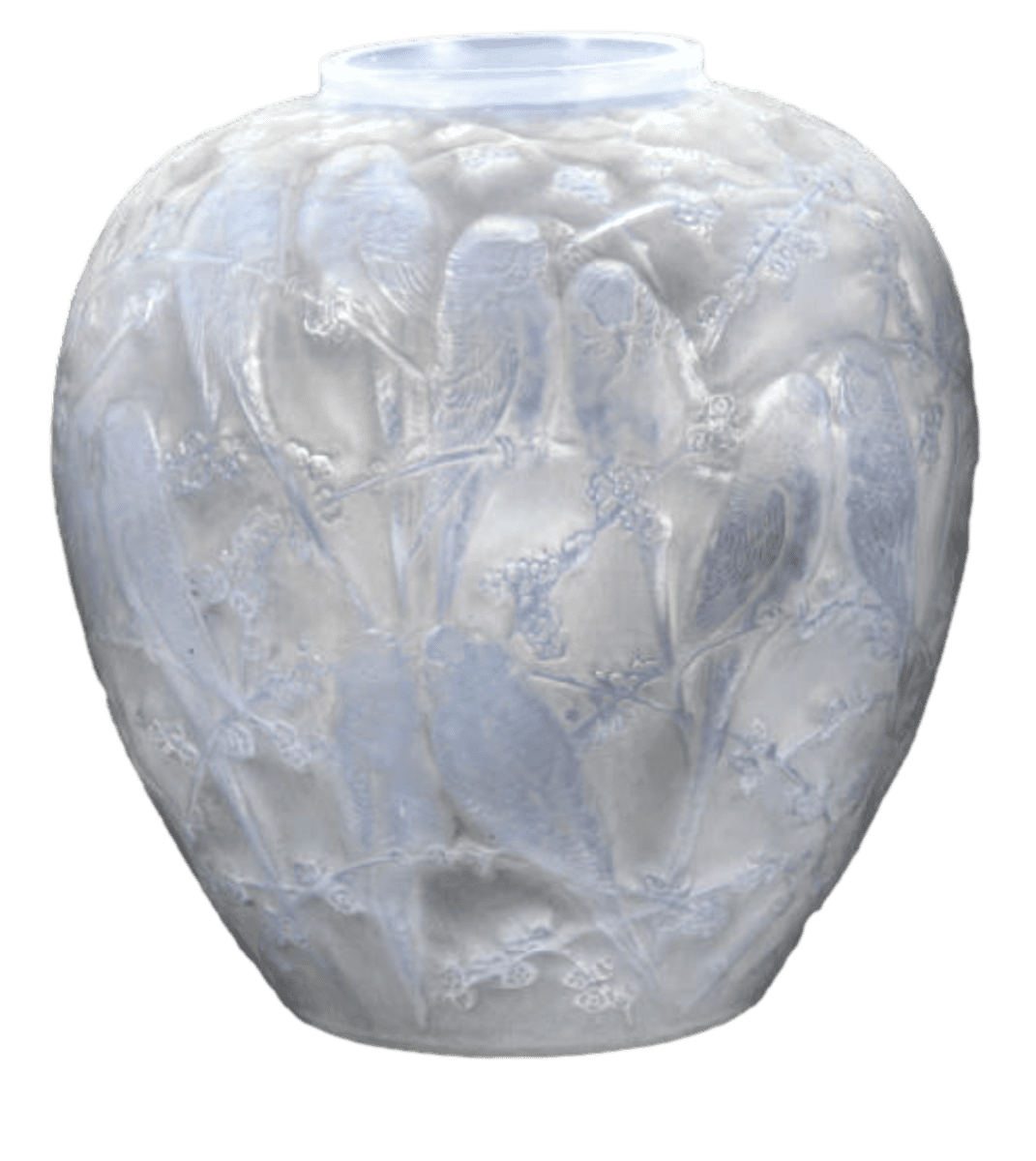 René Lalique ,Vase « Perruches » 1919