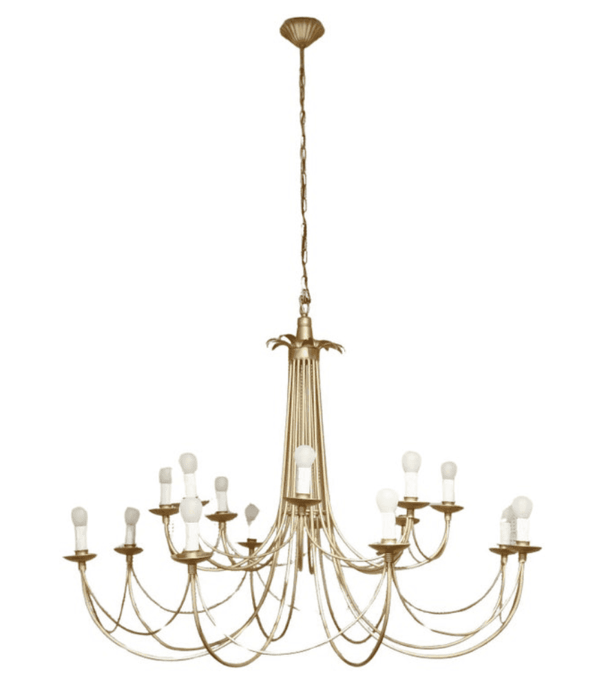 1960 Large 16-light chandelier by Maison Roche