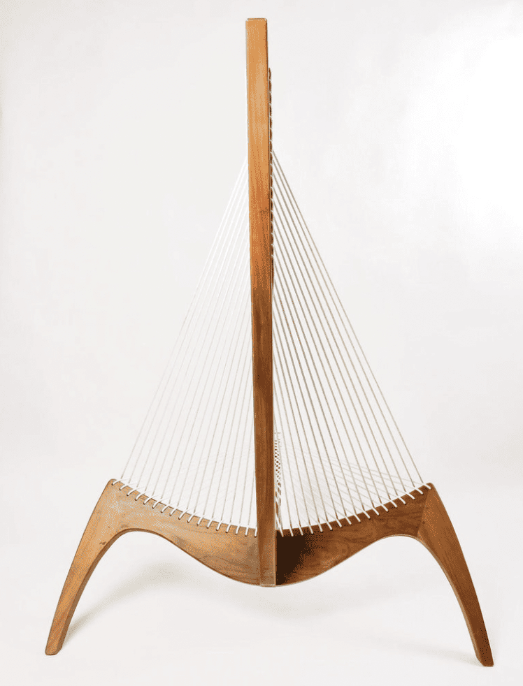Paire de fauteuils « harpe » par Jørgen Høvelskov pour Christensen & Larsen Møbelhåndværk.1970 5