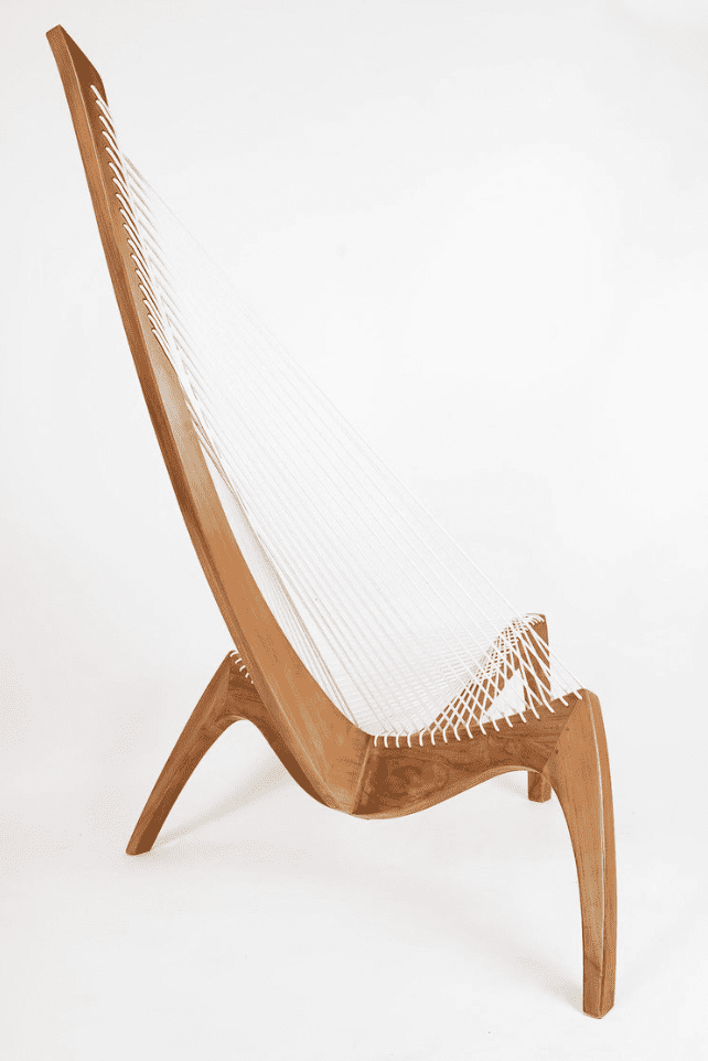 Paire de fauteuils « harpe » par Jørgen Høvelskov pour Christensen & Larsen Møbelhåndværk.1970 4