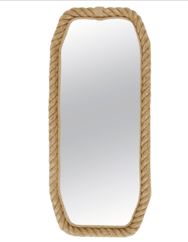 1950 Large Rope Mirror Audoux Minet