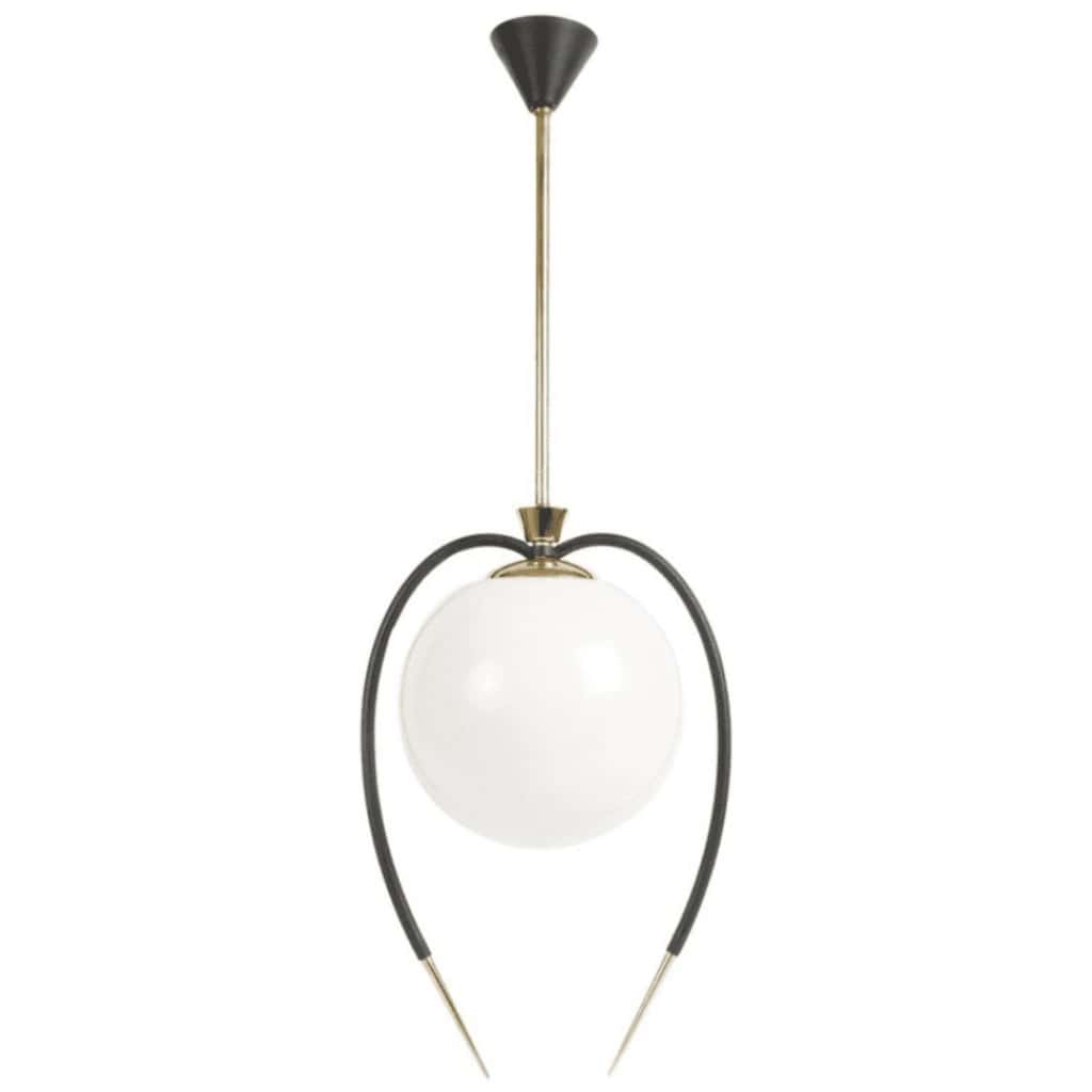 Lustre 1950 de Gaston Fossati Atelier d’Art d’Uzés 3