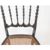 Chaise cannée en bois tourné et noirci. Napoléon III. 14