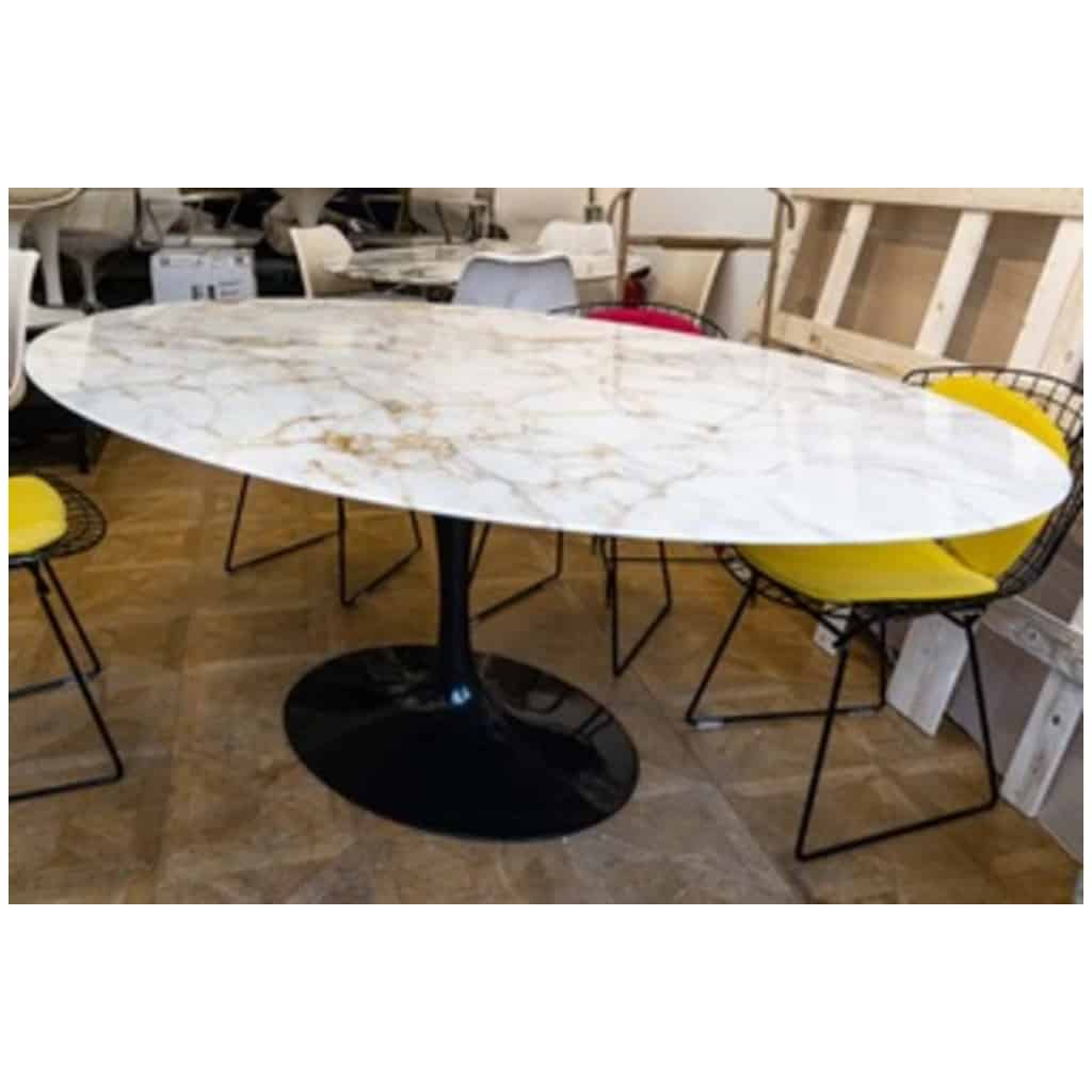 Eero SAARINEN – Edition KNOLL ,table ovale « TULIP » 6