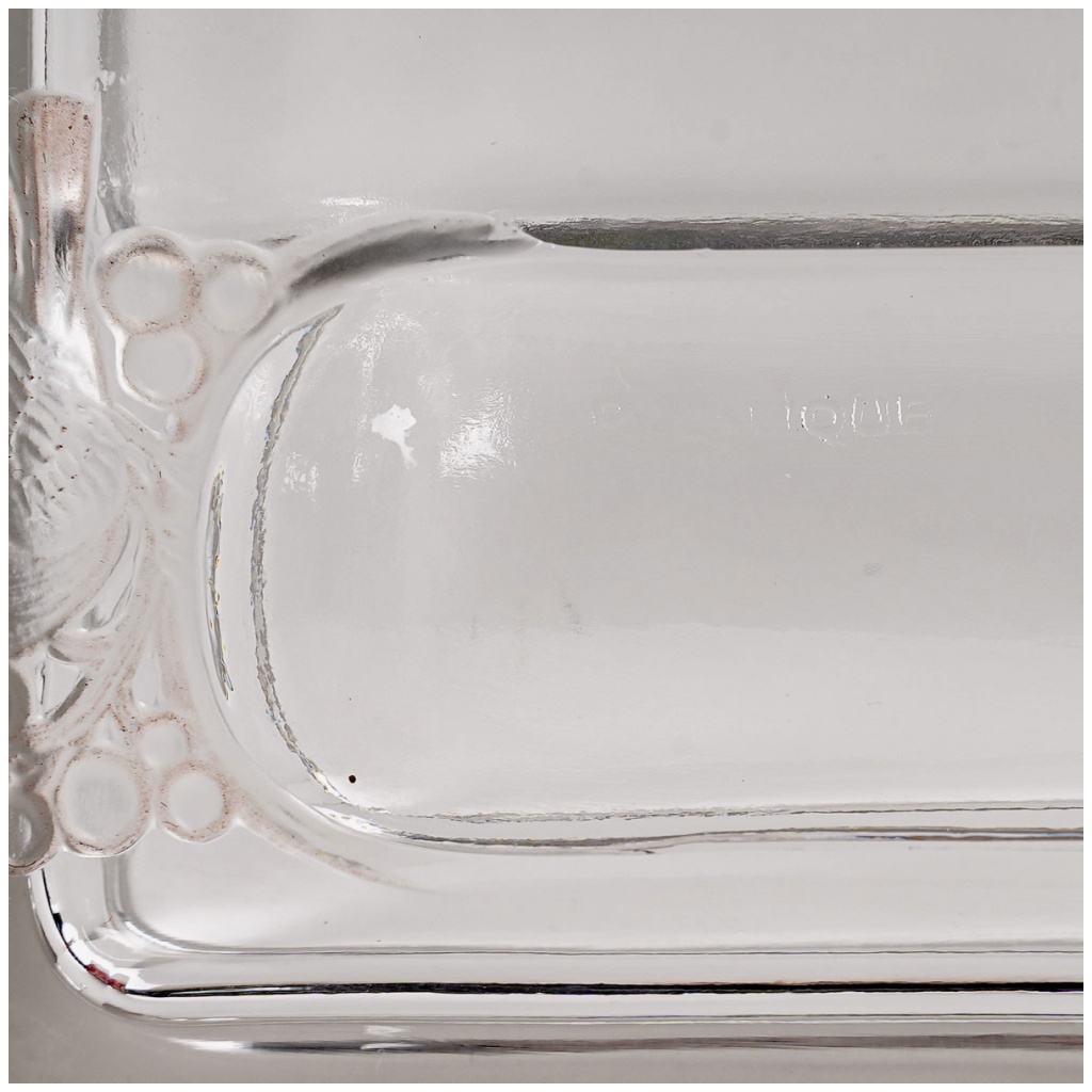 1924 René Lalique – Colbert Inkwell White Glass Sepia Patina N°2/50 9